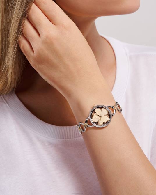 Ted Baker mujer 2ZFP1121 accesorios reloj lyren magnolia con esfera y cadena color plata