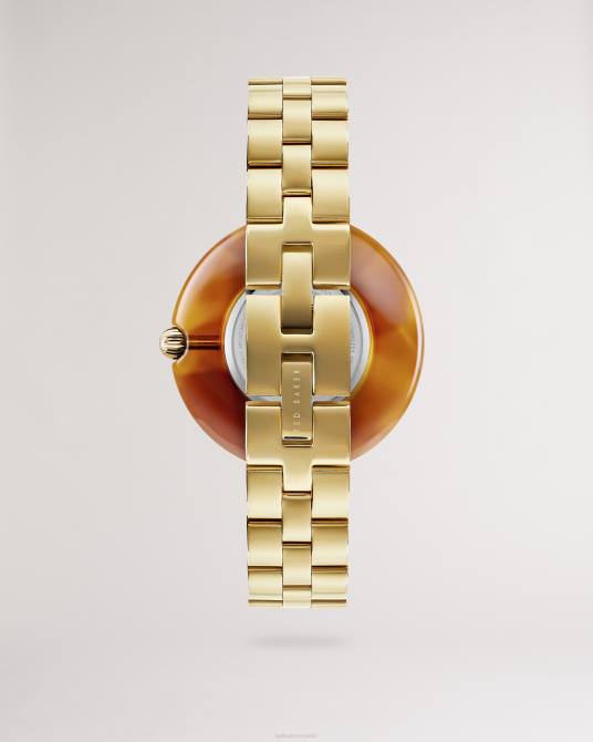 Ted Baker mujer 2ZFP1123 accesorios Reloj de pulsera nimue retro con caja de carey color dorado