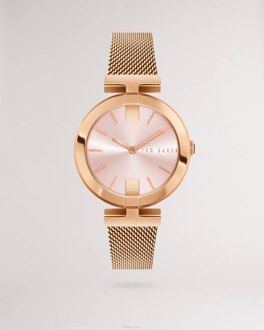 Ted Baker mujer 2ZFP1134 accesorios reloj darbea t frame con correa de malla color oro rosa