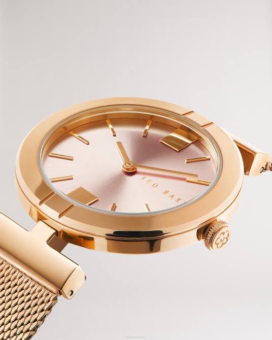 Ted Baker mujer 2ZFP1134 accesorios reloj darbea t frame con correa de malla color oro rosa