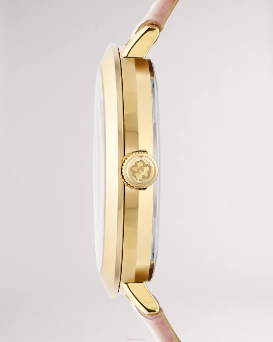Ted Baker mujer 2ZFP1152 accesorios reloj lesedi con correa de cuero y esfera con estampado de margaritas rosa