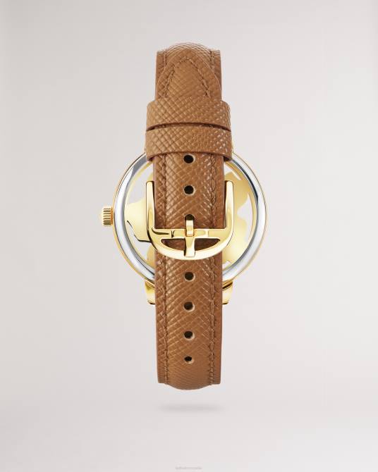 Ted Baker mujer 2ZFP1158 accesorios reloj galatea magnolia con correa de cuero y esfera broncearse