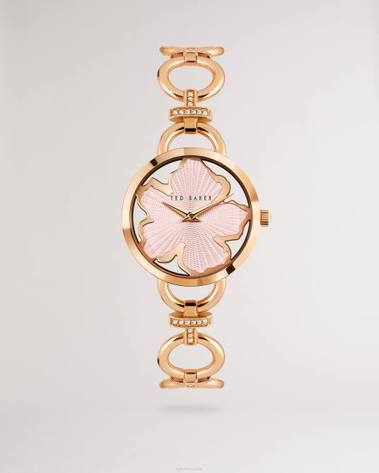 Ted Baker mujer 2ZFP964 accesorios reloj lyray magnolia con esfera y pulsera de cadena color oro rosa