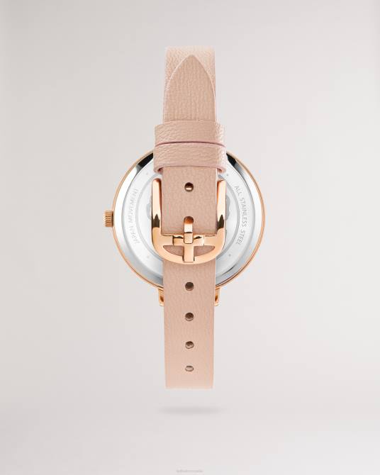 Ted Baker mujer 2ZFP970 accesorios Reloj Chessin adornado con cristales y correa de piel vegana. rosa