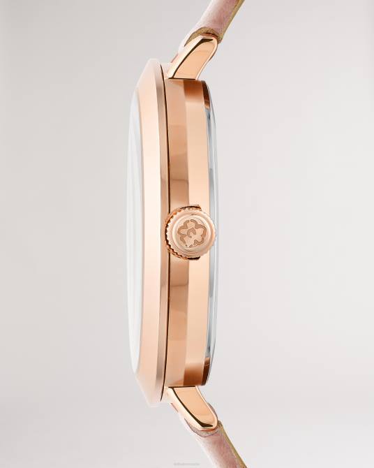 Ted Baker mujer 2ZFP972 accesorios reloj ammmy de piel con detalle de magnolia rosa