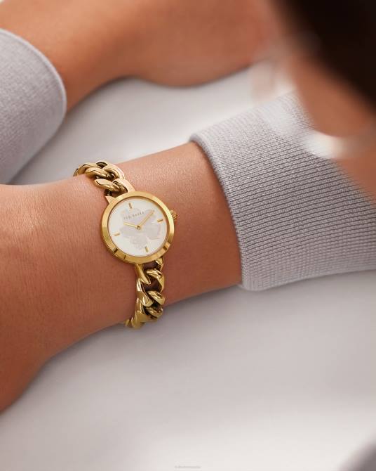Ted Baker mujer 2ZFP984 accesorios reloj de pulsera de cadena maiisee magnolia color dorado