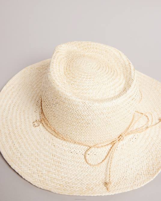 Ted Baker mujer 2ZFP966 accesorios sombrero vaquero de paja kyloa natural