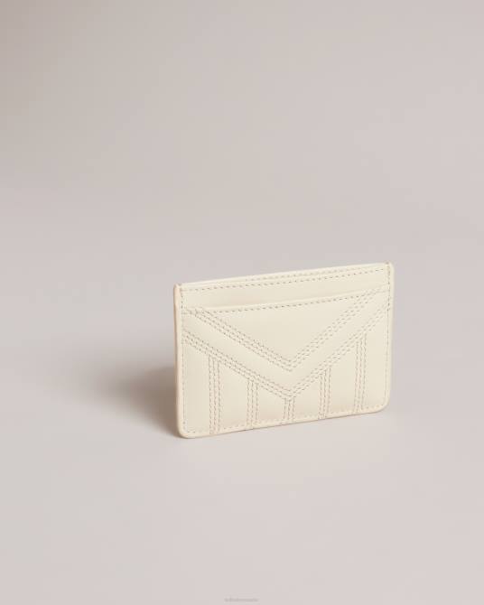 Ted Baker mujer 2ZFP1161 accesorios tarjetero ayani de piel acolchada Marfil