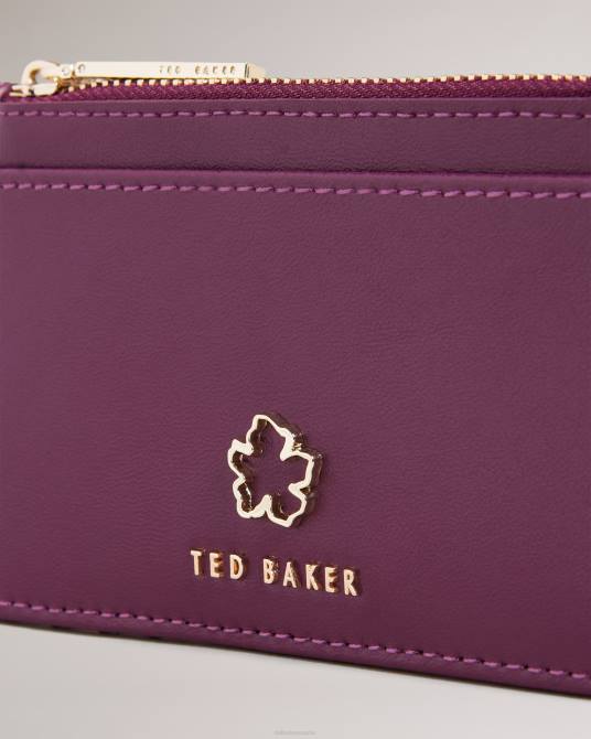 Ted Baker mujer 2ZFP940 accesorios tarjetero jorjio con cremallera y ojales florales sangre de buey