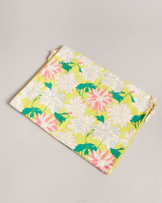 Ted Baker mujer 2ZFP1131 bolsas bolsa húmeda y seca abbigal floral amarillo