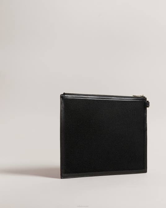 Ted Baker mujer 2ZFP764 bolsas bolsa de lona con correas con la marca vivtora negro