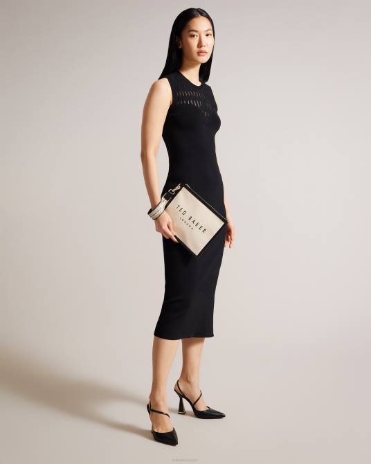 Ted Baker mujer 2ZFP766 bolsas bolsa de lona con correas con la marca vivtora crudo