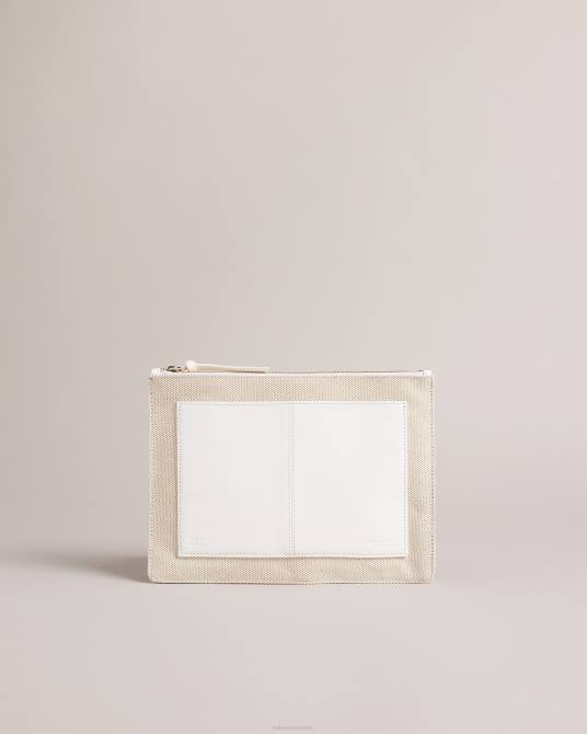 Ted Baker mujer 2ZFP779 bolsas bolsa de lona aksina crudo