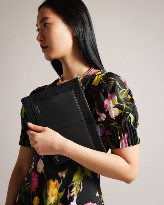 Ted Baker mujer 2ZFP811 bolsas bolsa de lona aksina negro azabache