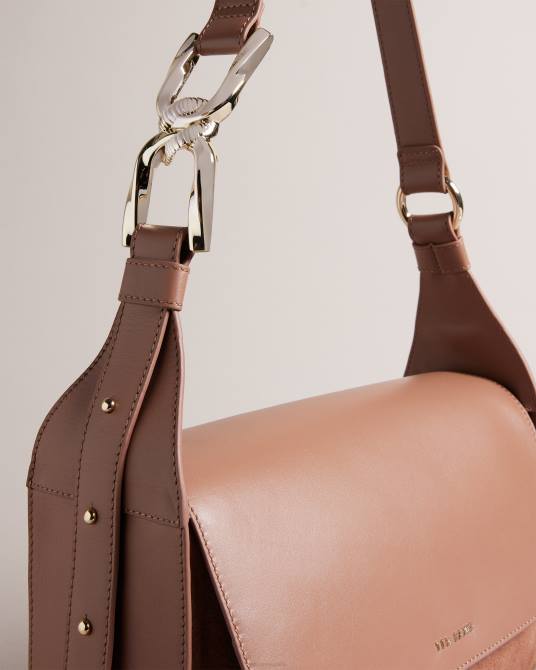 Ted Baker mujer 2ZFP670 bolsas bolso de hombro cheriah con detalle de cadena natural