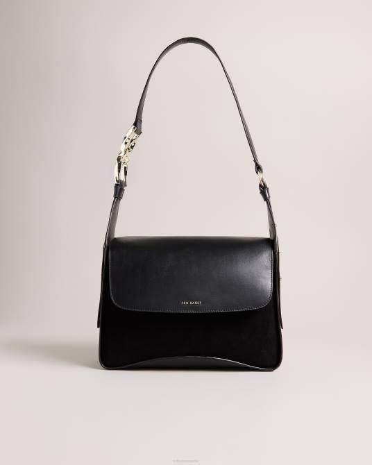 Ted Baker mujer 2ZFP671 bolsas bolso de hombro cheriah con detalle de cadena negro