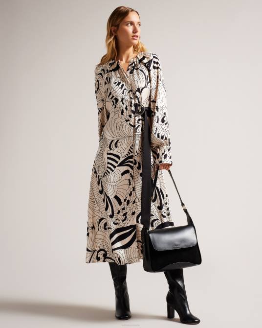 Ted Baker mujer 2ZFP671 bolsas bolso de hombro cheriah con detalle de cadena negro