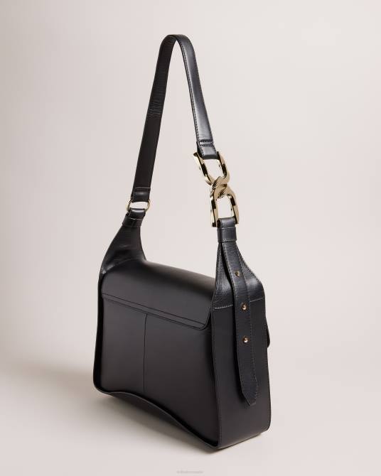 Ted Baker mujer 2ZFP671 bolsas bolso de hombro cheriah con detalle de cadena negro