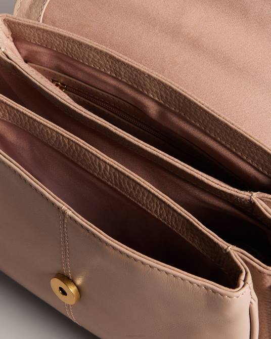 Ted Baker mujer 2ZFP672 bolsas bolso de hombro nishat de piel granulada gris pardo