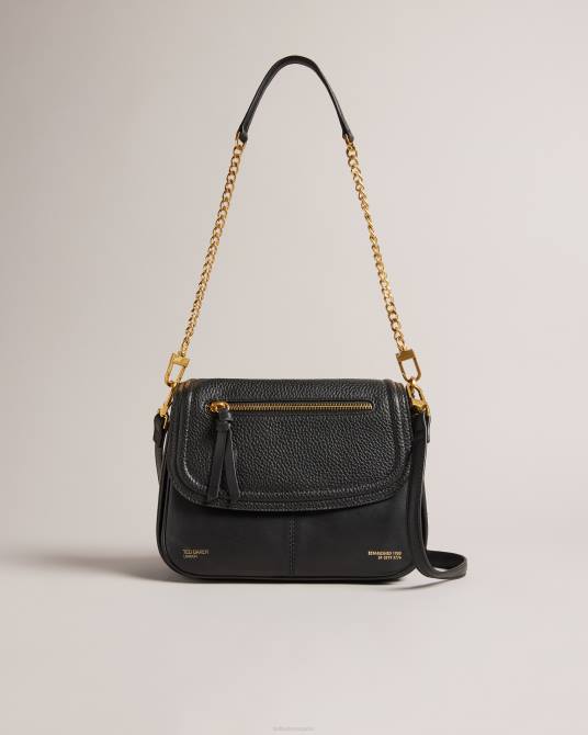 Ted Baker mujer 2ZFP673 bolsas bolso de hombro nishat de piel granulada negro