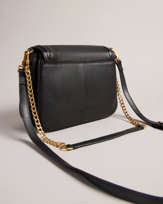 Ted Baker mujer 2ZFP673 bolsas bolso de hombro nishat de piel granulada negro