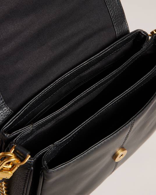 Ted Baker mujer 2ZFP673 bolsas bolso de hombro nishat de piel granulada negro