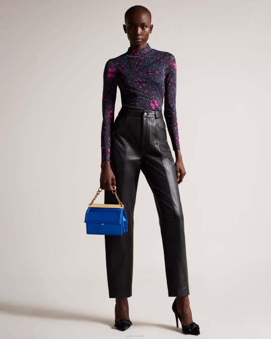 Ted Baker mujer 2ZFP675 bolsas bolso de hombro kialynn pequeño con cadena gruesa azul