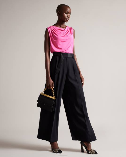 Ted Baker mujer 2ZFP676 bolsas bolso de hombro kialynn pequeño con cadena gruesa negro