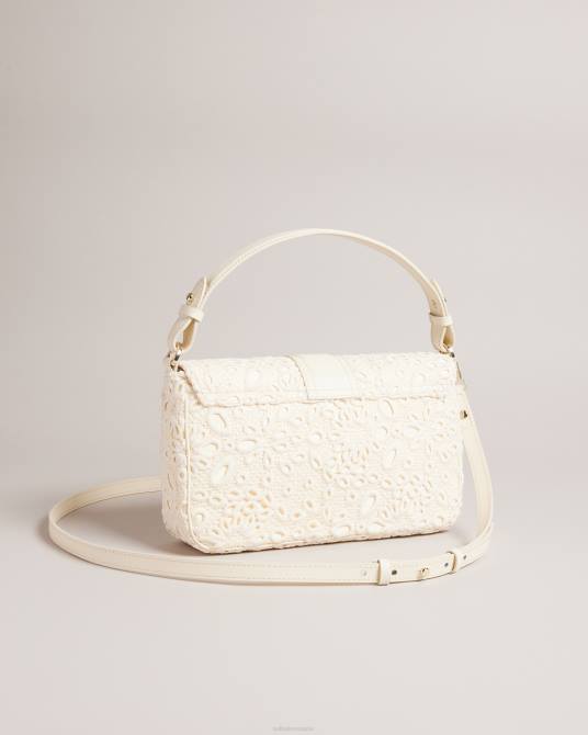Ted Baker mujer 2ZFP696 bolsas bolso de hombro de encaje florasa magnolia Marfil