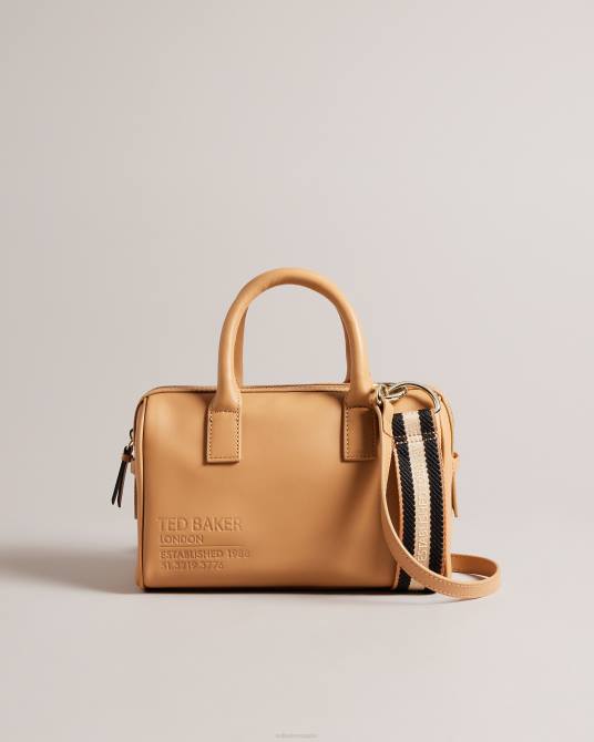 Ted Baker mujer 2ZFP701 bolsas bolso de hombro con cinta de la marca daralia camello