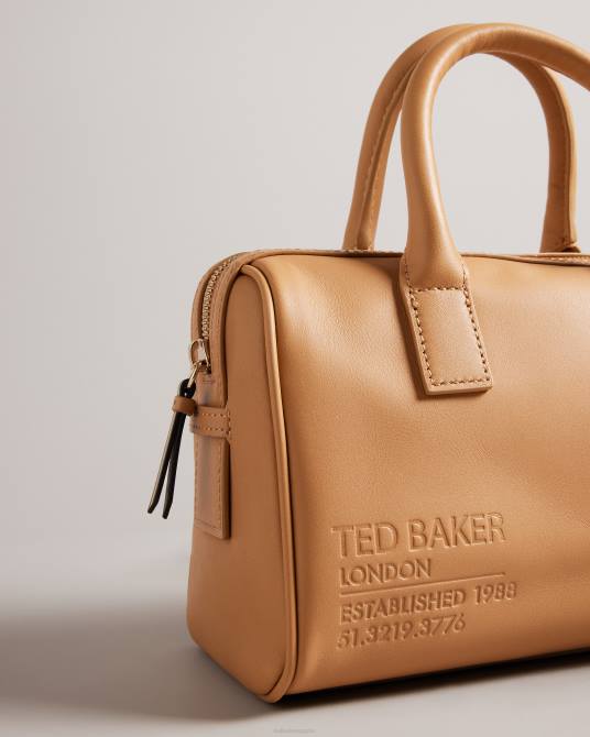 Ted Baker mujer 2ZFP701 bolsas bolso de hombro con cinta de la marca daralia camello