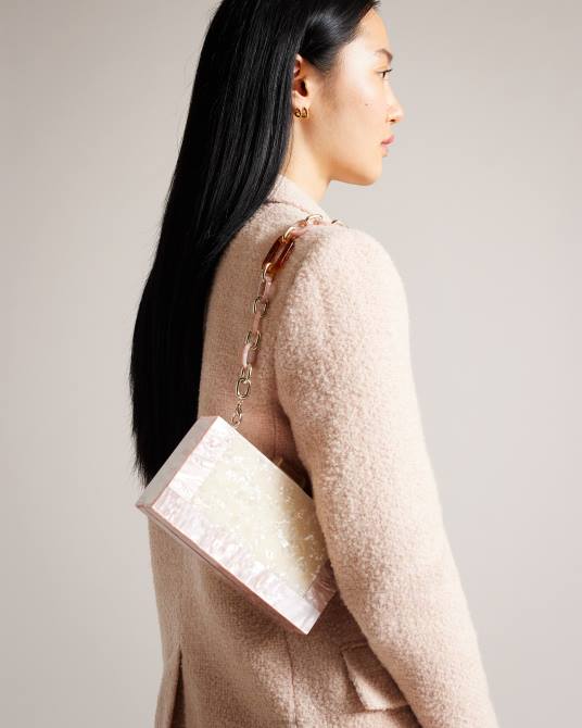 Ted Baker mujer 2ZFP742 bolsas bolso de hombro plassie jaspeado natural