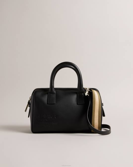 Ted Baker mujer 2ZFP784 bolsas bolso de hombro con cinta de la marca daralia negro
