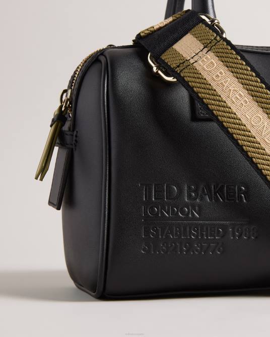 Ted Baker mujer 2ZFP784 bolsas bolso de hombro con cinta de la marca daralia negro