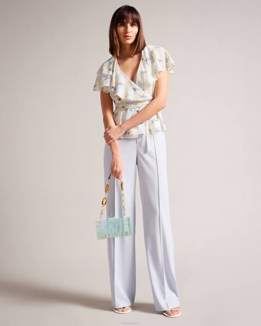 Ted Baker mujer 2ZFP790 bolsas bolso de hombro plassie jaspeado Verde pálido