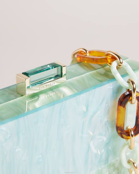 Ted Baker mujer 2ZFP790 bolsas bolso de hombro plassie jaspeado Verde pálido