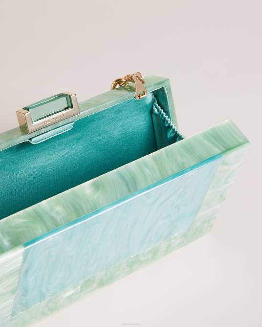 Ted Baker mujer 2ZFP790 bolsas bolso de hombro plassie jaspeado Verde pálido