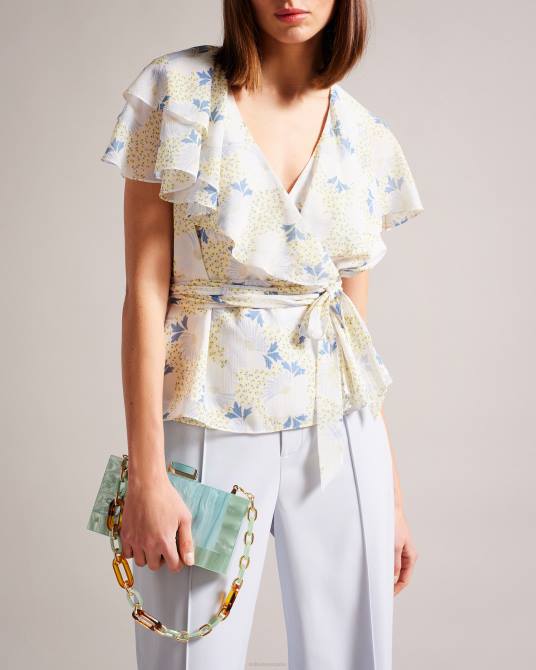 Ted Baker mujer 2ZFP790 bolsas bolso de hombro plassie jaspeado Verde pálido