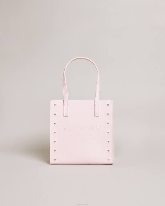 Ted Baker mujer 2ZFP689 bolsas bolso Stocon pequeño con icono de corazón y apliques Rosa palido