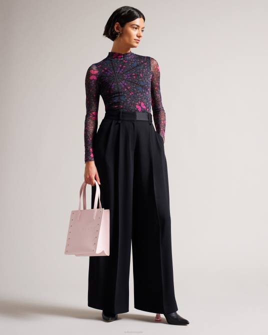 Ted Baker mujer 2ZFP689 bolsas bolso Stocon pequeño con icono de corazón y apliques Rosa palido