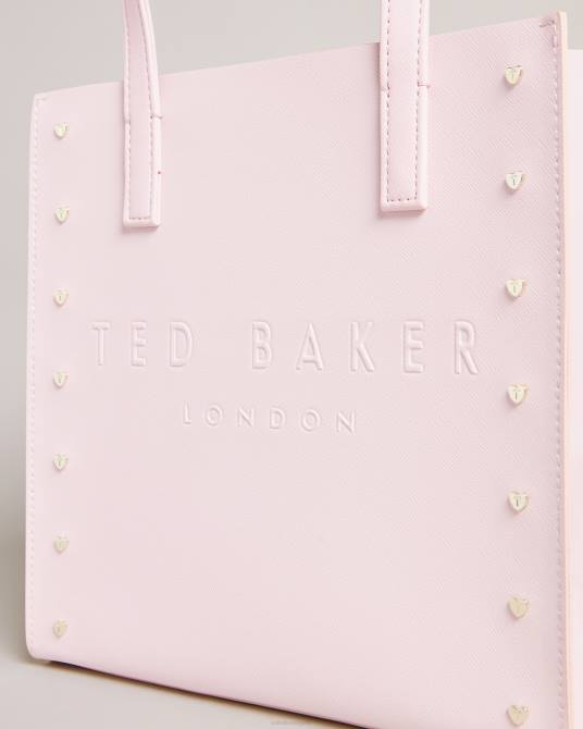 Ted Baker mujer 2ZFP689 bolsas bolso Stocon pequeño con icono de corazón y apliques Rosa palido