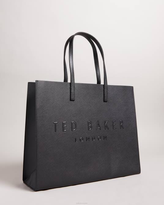 Ted Baker mujer 2ZFP755 bolsas bolso sukicon grande con iconos negro