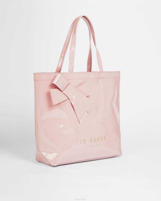 Ted Baker mujer 2ZFP756 bolsas icono grande del arco del nudo nicon Rosa palido