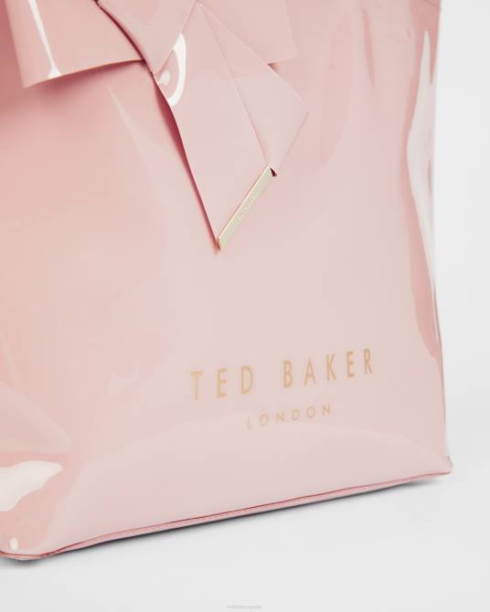 Ted Baker mujer 2ZFP756 bolsas icono grande del arco del nudo nicon Rosa palido