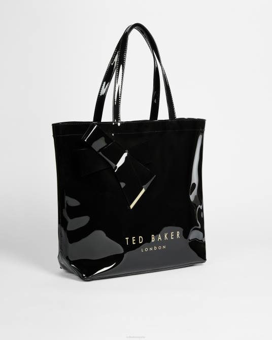 Ted Baker mujer 2ZFP757 bolsas icono grande del arco del nudo nicon negro