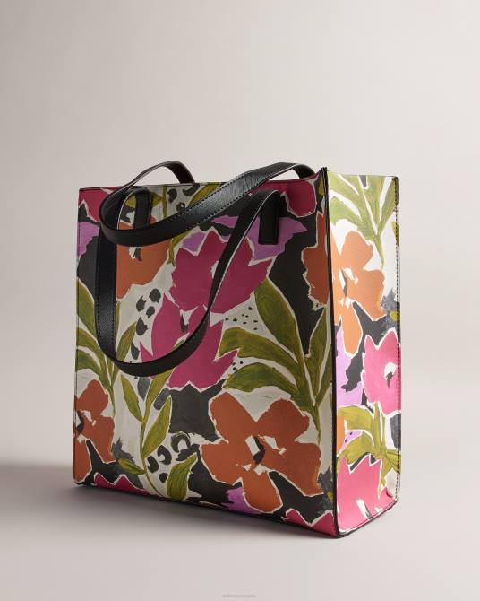 Ted Baker mujer 2ZFP772 bolsas bolso Icon grande con estampado Malicon Magnolia rosa