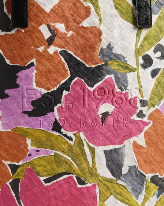 Ted Baker mujer 2ZFP772 bolsas bolso Icon grande con estampado Malicon Magnolia rosa