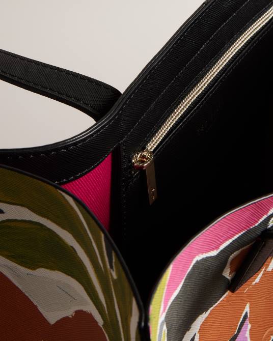 Ted Baker mujer 2ZFP772 bolsas bolso Icon grande con estampado Malicon Magnolia rosa