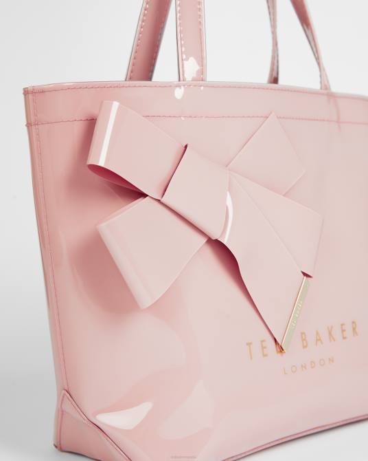 Ted Baker mujer 2ZFP774 bolsas bolso icon pequeño nikicon con lazo nudo Rosa palido