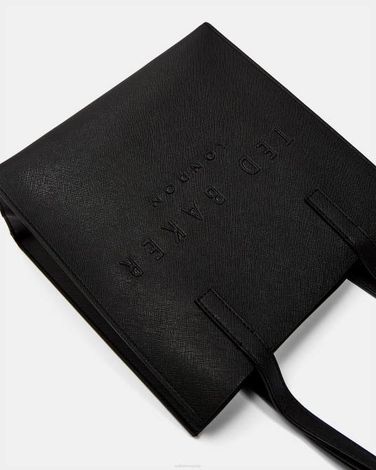 Ted Baker mujer 2ZFP780 bolsas bolso seacon pequeño con icono rayado en cruz negro